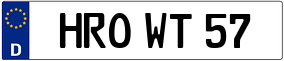 Trailer License Plate